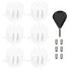 ECSiNG Confezione da 6 Tappi Pinna Surf Replace OEM 33093 Compatibile con FCS Dual Tab Include Chiave Esagonale