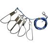 FOLODA Stringer di ritenzione con loop multiplo | Clip ad anello con chiusure in metallo, fissaggio senza attrezzi aggiuntivi, ritenzione organizzata per pesca a riva o in