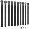 FACULX Cinghie Ricambio Sci 10pz 21x1.5cm Nere | 10 cinghie ricambio, plastica abrasione , misura 21cm, viti incluse, sicurezza massima