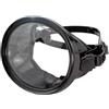Generic Maschera ovale per immersioni subacquee Maschera per pesca subacquea in vetro temperato con lente singola