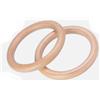 generic Anelli da ginnastica in legno da 28 mm, anelli da palestra professionali in legno con cinghie resistenti regolabili, anelli per esercizi di fitness a casa per trazioni e allenamento della forza