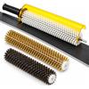 Generic Kit spazzole rotanti sci, set spazzole sciolina snowboard per trapano | Rulli in nylon, ottone e crine con asse a manico, presa in gomma e cuscinetti sigillati per la manutenzione