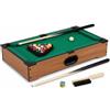 HOMEA Tavolo da Biliardo in Legno Portatile 51x30,5x9,5 cm - Mini Tavolo da Biliardo Mobile con 2 Stecche da 49 cm, 16 Palline, Triangolo, Gesso e Spazzola - Gioco per Bambini e Adulti, Idea Regalo