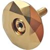 Shophubio Seven-Color Bike Stem Cap 28.6mm Lega Luce | Lega di alluminio 6061, resistenza leggera, finitura dorata, include viti di montaggio, misura 28,6 mm