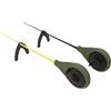 Tufgo Canna da pesca tascabile portatile, 26 cm, carico 500 g | Design ultra corto da 26 cm, materiale ABS, capacità di carico di 500 g, pesca sul ghiaccio invernale, stoccaggio compatto
