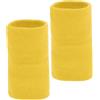 CAPASTEC Polsini Antisudore Traspiranti Giallo 1 Coppia Per Sport | Poliestere, 10x8cm, Elastico Regolabile, Adatto Per Basket, Tennis, Corsa, Palestra, Asciutta Rapida, Durevole