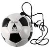 Chajou Palla da calcio con corda , taglia 4 | Questo versatile strumento di allenamento migliora la coordinazione e la reazione grazie alla taglia 4, regolabile, bungee e