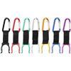 FACULX Portaborracce Alluminio Leggero con Moschettone D | per fascia Oxford , resistenza per strappo, 13.5x3.2cm, adatto borracce standard