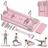 Extralink Pilates Refomer Pieghevole - Multifunzionale Reformer Pilates per Casa 5 in 1 - Bande di resistenza, Ritorno automatico, Timer LCD e supporto per smartphone, compatto e stabile