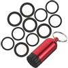 POPETPOP Portachiavi Subacqueo Cerchio, Set per Immersione rosso | Rame e Gomma, Compatto e Portatile, e Resistente, per Snorkeling e Gite Subacquee