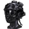 CZMYCBG Casco Tattico da Airsoft e Paintball con Cuffie di Comunicazione | Con Occhiali Protettivi e Maschera, per Attività Sportive Militari, Caccia e Tiro con Più Soldati