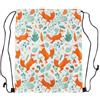 Generic Drawstring Bag Fox Sport String Zaino Adulti 36x42cm | Sacca Zaino Sportiva Moda Sacca da Ginnastica per Festa spiaggia quotidiano