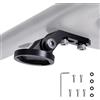 RAVEMEN AOM04 Supporto inferiore in alluminio per manubri integrati/Luci per bici da corsa con doppio attacco da 3,2 mm/Action Cam, compatibile con Garmin
