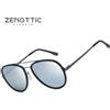 ZENOTTIC ZENOTTI Cocchiali da sole uomo Occhiali da sole polarizzati classici per uomo donna Doppio ponte Montatura in metallo leggero Protezione UV400 occhiali da sole donna