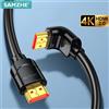 SAMZHE Cavo HDMI Angolo 4K Cavo HDMI 90/270 Gradi 2.0 Ad Alta Velocità 4K@60Hz HD 3D 1080P ARC Compatibile per Xbox PS5 PC TV Laptop
