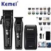 Kemei Kit tagliacapelli elettrico professionale Rasoio ricaricabile per tagliacapelli per uomo Rasoio per barba con ricarica USB KM-2797 KM-1102