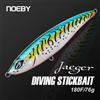Noeby 180mm 76g Esca Artificiale Stickbait da Immersione - Wobbler Galleggiante Rigido per Pesca a GT, Tonno, Kingfish in Acqua Salata