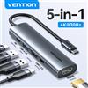 Vention 5 in 1 USB C Hub 4K HDMI USB HUB Adattatore multiporta da 100 W per MacBook Pro/Air Laptop iPhone 16 15 Docking station USB 3.0