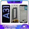 AUMOOK 6.4 "AMOLED LCD Per Samsung Galaxy A31 A315 Display LCD Touch Screen Digitizer Assembly A315F A315G A315N Schermo LCD Con Cornice
