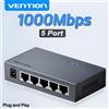 Vention 1000Mbps Gigabit Switch di rete Espansione 5 porte RJ45 Ethernet Switch Splitter Adattatore per Router Lan Hub Plug and Play