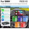 REEIIO CarPlay wireless Android per sistema BMW NBT CIC Serie 1 2 3 4 5 X1 X3 X4 X5 F20 F21 F30 F31 F34 F10 F48 F25 F26 F15 F60 F10 E84, supporta telecamera, AirPlay, mirroring dello schermo e navigazione