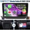 Mopect Autoradio MOPECT 10" per Skoda Fabia II 2007-2014, 4+64GB Android 15.0, Carplay, BT, Touch Screen, AM/FM, GPS, Navi, SWC+DVR&AHD
