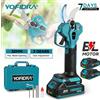 Yofidra Forbici elettriche senza fili YOFIDRA 32MM, cesoie da potatura per giardino, attrezzi elettrici per rami di alberi da frutto, compatibili con batteria Makita 21V.
