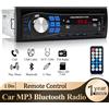 hippcron Autoradio HIPPCRON 1din con Bluetooth, Lettore MP3, Ricevitore FM 60W, Luci Colorate, AUX, USB, Slot per Scheda TF, Kit da Cruscotto ISO