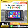 podofo Autoradio Podofo 2Din con Carplay e Android Auto per Fiat Panda 2002-2012, Navigazione GPS, 4G, BT, FM/RDS, Sistema Audio Intelligente per Auto