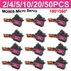 YSIDO 2/4/5/10/20/50PCS MG90S Servo Micro Servo con Ingranaggi Interamente in Metallo 180 ° /360 ° Parti di ricambio per elicotteri RC, aerei, barche, auto e robot - Versione aggiornata