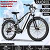 RANDRIDE YG90 E-bike con Motore da 1000W, Batteria al Litio 48V 17AH, Velocità Massima Bicicletta elettrica da montagna fuoristrada con freni idraulici a 45 km/h, pneumatici da 27,5 pollici,