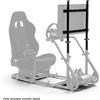 Minneer Supporto per Monitor da Simulatore di Guida Minneer, Compatibile con Logitech G25 G29 G920, Fanatec, Thrustmaster, Supporto Display Regolabile Senza Volante, Leva del Cambio, Pedali, Sedile e Telaio