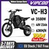 VIPCOO Bicicletta Elettrica per Adulti Vipcoo H3 3500W Alta Potenza E-Bike 48V 23Ah Lunga Autonomia 50Km Bicicletta Elettrica da Montagna per Adolescenti