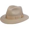 Borsalino Cappello in Lana Piemonte Traveller Donna/Uomo - Made Italy di Feltro con Nastro Grosgrain, Grosgrain Autunno/Inverno Inverno