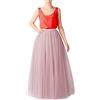 Generic Ballerina Tutu Lunga Danza Classica Plissettata tutù Sottogonna Tulle Gonna Donna Tutu Anni '80 Ballet Petticoat per Celebrazione Adulto Ballerina tutù Halloween Carneval Vestito