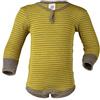 ENGEL Body per neonato Engel Natur a maniche lunghe, 70% lana (da allevamento biologico controllato), 30% seta Zafferano / noce 62/68 cm