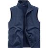 JIEDOUKEJI Gilet Pile Uomo Reversibile Invernale Giubbotto Smanicato Gilet Felpato Multitasche Softshell Lavoro Giubbino senza Maniche Giacca Giacchetto Multitasca Smanicato da Uomo Taglie Forti Montagna Outdoor
