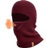 ACUSHLA Passamontagna in 100% lana merino, maschera termica da sci | Passamontagna in lana merino per uomini e donne, morbido e traspirante, con design maschera da sci per sci, snowboard e corsa