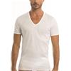 Garda (Pacco da 3 T-Shirt Uomo Filo di Scozia Art 0036 Scollo a V Mezza Manica MAKO Italia- Maglia Intima a Punta