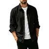 Generic Overshirt da uomo autunnale casual con colletto a maniche lunghe con | Felpe Per Gli Uomini Uk Camicie Adulto Mens Top Hawaiian T mens bianco t shirt uomo vacanza per gli uomini