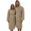 Ruoccohome Accappatoio Microspugna con Cappuccio, 100% Puro Cotone 280 gr/mq, Salvaspazio con Tasche e Cintura, Leggero per Palestra, Viaggi e Piscina, Taglie dalla S alla 5XL (Calibrate)