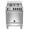 LA GERMANIA - Cucina a Gas AMN664GXV / 24 Serie Americana 4 fuochi 60x60 cm Csse A+ Colore Acciaio inox