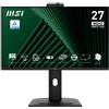 MSI Monitor MSI PRO MP275QPDGDE 27" Nero WQHD IPS HDR-Ready USB-C 100Hz