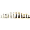 Italfama Pezzi Scacchi Luxury Ottone E Legno Re Oro E Argento Placcati 11cm