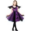 CARNAVAL QUEEN COSTUME TRAVESTIMENTO HALLOWEEN PIPISTRELLINA BAMBINA TAGLIA UNICA BIMBI