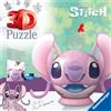 Disney Stitch Ravensburger - 3d puzzle disney angel con le orecchie, 72 pezzi, 6+ anni