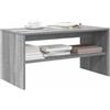 Sonstige Supporto TV 80 cm, colore grigio effetto legno di quercia, scaffale aperto, ideale per soggiorno o camera da letto