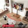Sonstige Supporto mobile per TV, da pavimento, con ripiano in legno, per schermi da 43 a 75 pollici, fino a 50 kg, compatibile con standard VESA 600x400 mm