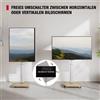 Sonstige Supporto TV mobile con base in legno, per schermi da 19-42 pollici, regolabile in altezza e inclinabile, capacità massima di 20 kg, standard VESA 200x200mm, colore bianco e legno naturale