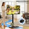 5Rcom Supporto TV mobile, regolabile in altezza, per schermi da 32-70 pollici, colore nero